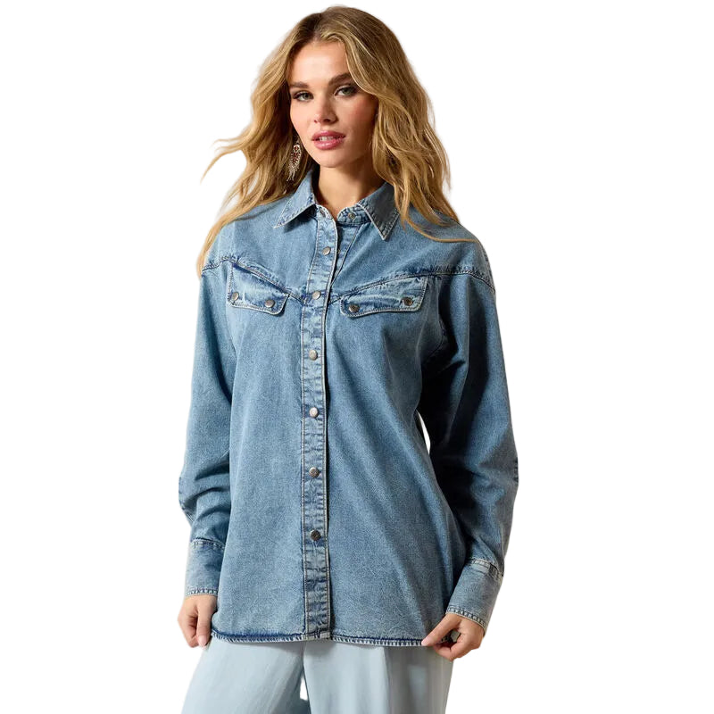 Women's Ariat Indigo Wash Charleston Shirt 10071637