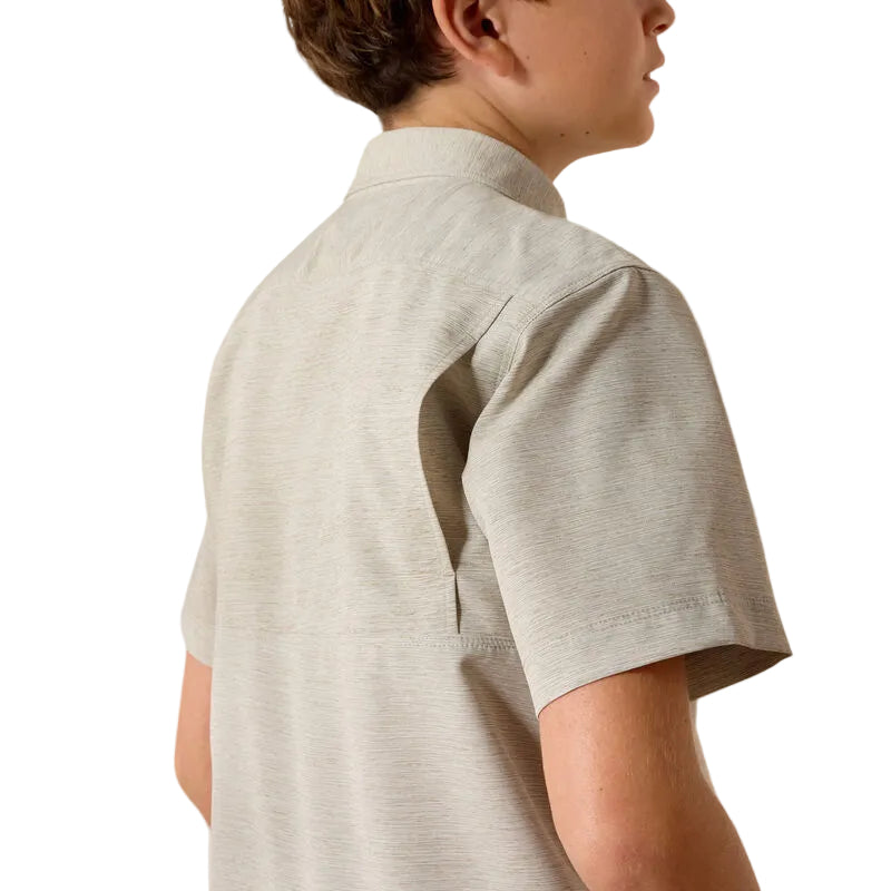 Boy's Ariat VenTEK Outbound Heathered Classic Fit Shirt 10071694