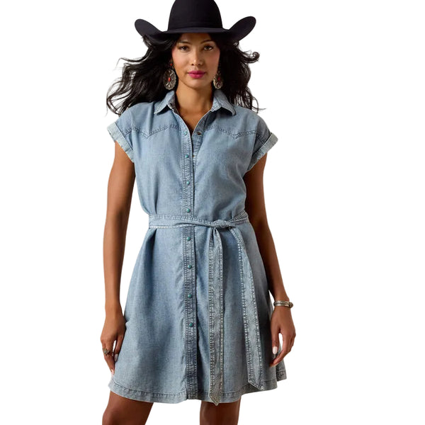 Women's Ariat Medium Blue Hampton Dress S