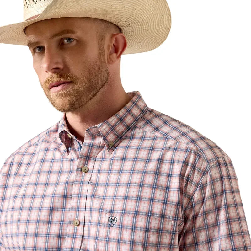 Men's Ariat Key Largo Multi Plaid Pro Series Nathan Classic Fit Shirt 10073599