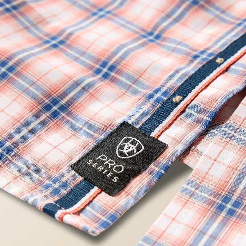 Men's Ariat Key Largo Multi Plaid Pro Series Nathan Classic Fit Shirt 10073599