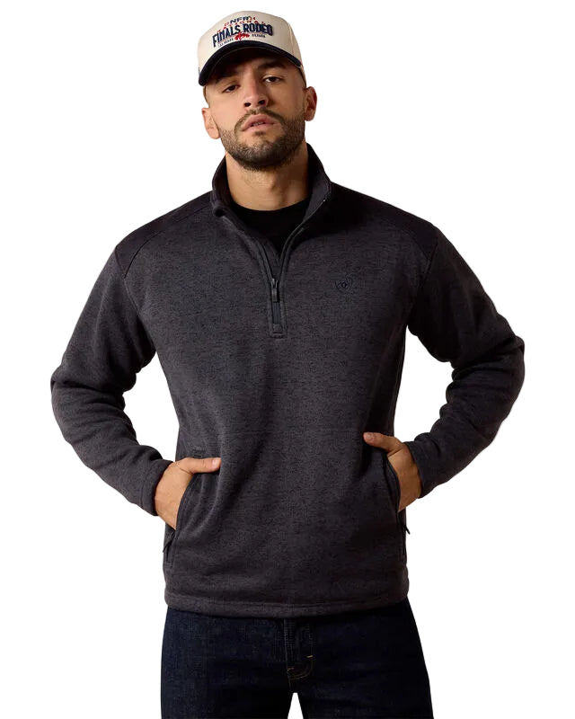 Ariat Men's Ombre Blue Caldwell 1/4 Zip Sweater 10079316