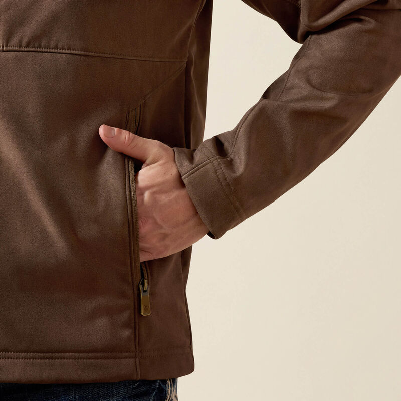 Ariat Men's Wren Faux Leather Print Vernon Softshell Jacket 10079404