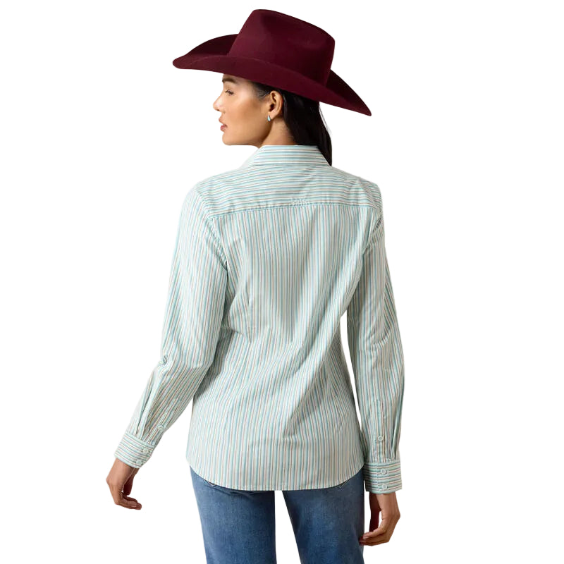 Ariat Women's Saltwater Henna Stripe Kirby Stretch Shirt 10079441