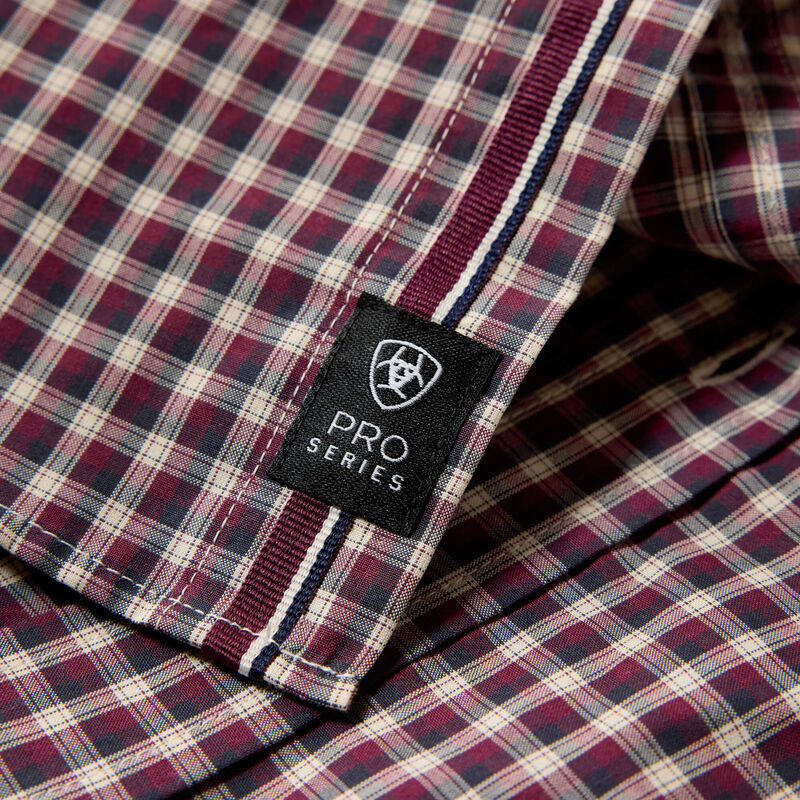 Ariat Men's Blue Night Micro Plaid Pro Series Jarvis Classic Fit Shirt 10079532