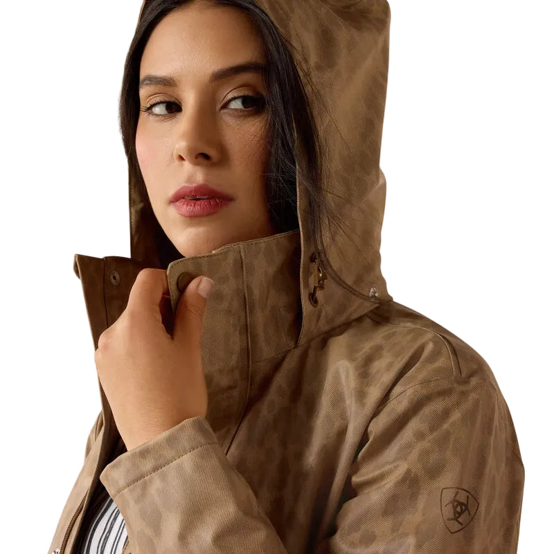 Ariat Women's Faded Leopard Drizzle Rain Coat 10079586