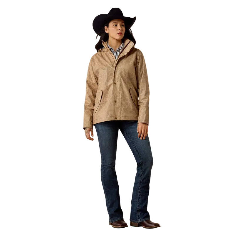 Ariat Women's Faded Leopard Drizzle Rain Coat 10079586