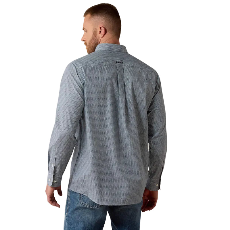 Ariat Men's Black/White Geo Print Lester Classic Fit Shirt 10080660