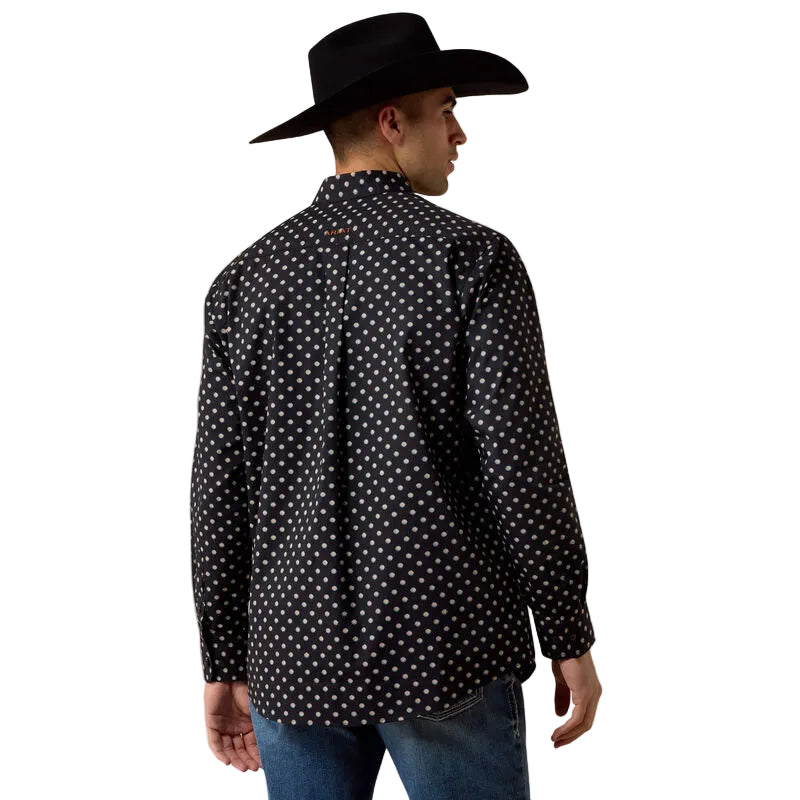 Ariat Men's Black Geo Print Larsen Classic Fit Shirt 10080668