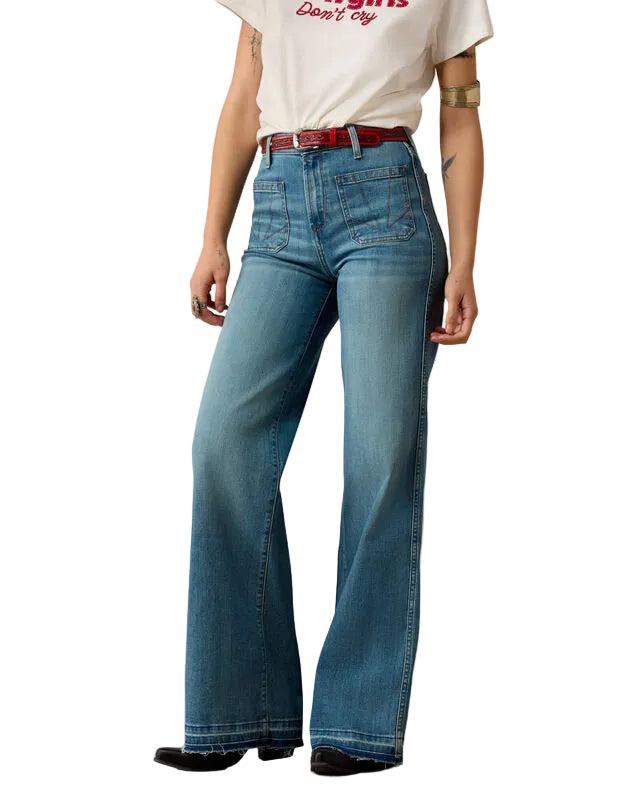 Ariat Women's Delaware Ultra High Rise Mavis Wide Leg Jeans 10080875