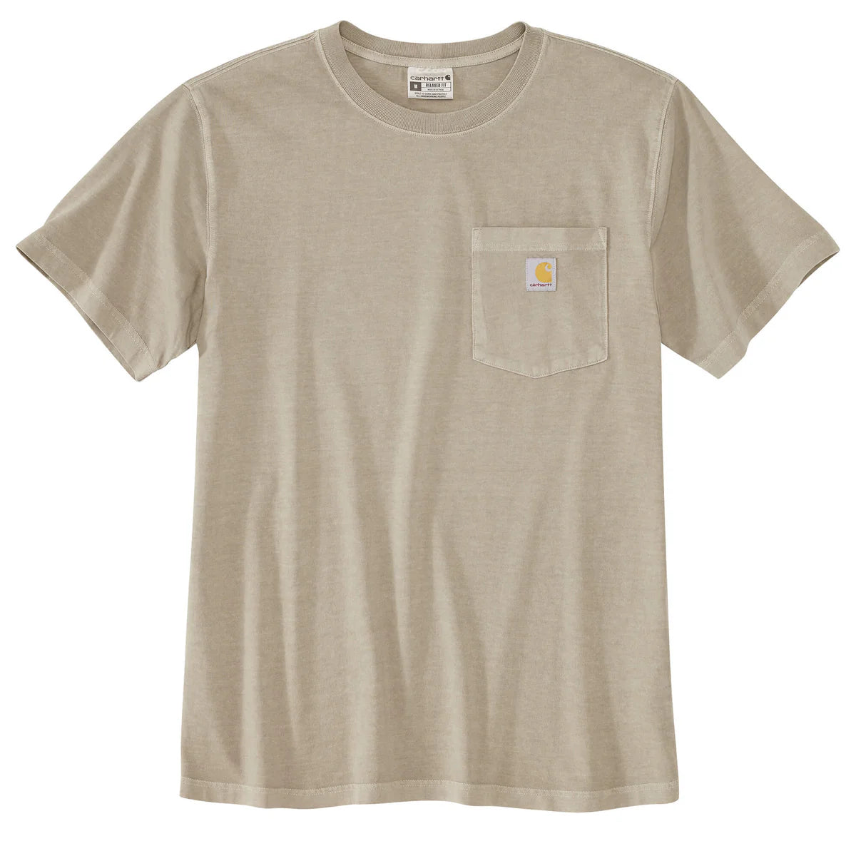 Men's Carhartt Relaxed Fit Short Sleeve Pocket T-shirt - Cream 106252-E00 - Crazy House Western Wear
