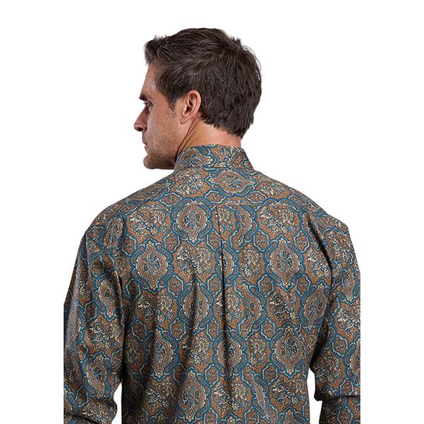 Men's Stetson Vintage Medallion Paisley Long Sleeve Shirt 11-001-0526-1065