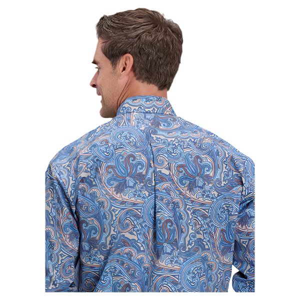 Men's Roper Long Sleeve Patterned Shirt 11-001-0526-4013 - Crazy House Western Wear