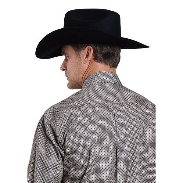 Men's Stetson Geo Print Long Sleeve Western Shirt