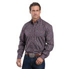 Men's Stetson Paisley Print Long Sleeve Button Up Shirt