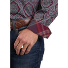 Men's Stetson Paisley Print Long Sleeve Button Up Shirt