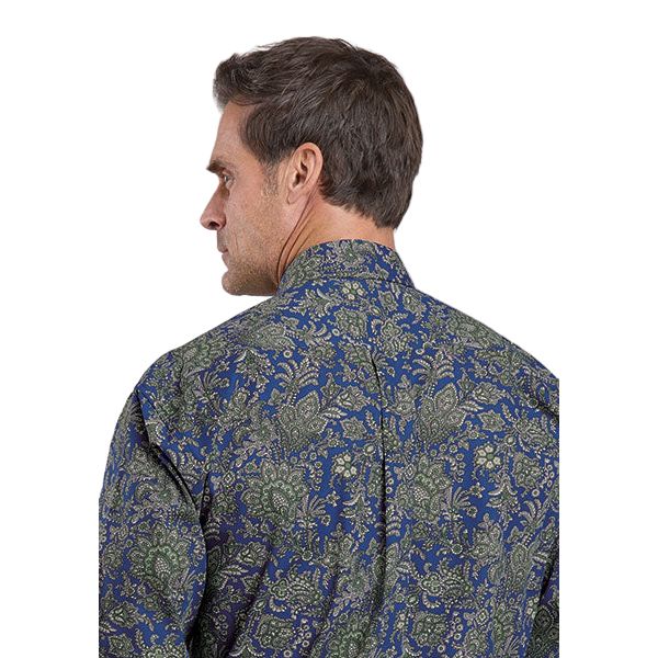 Men's Stetson Long Sleeve Button Up Paisley Print Shirt 11-001-0526-6048