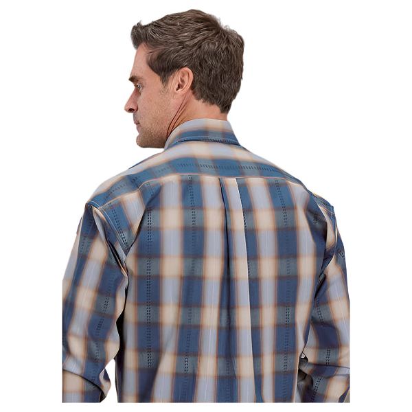 Men's Stetson Long Sleeve 1 Pocket Plaid Button Up Shirt 11-001-0579-5028 - Crazy House Western Wear