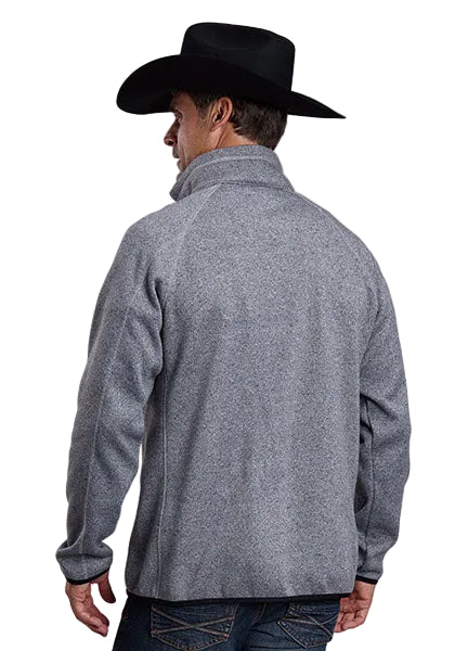 Stetson Men's Gray Long Sleeve 1/4 Zip Sweatshirt 11-014-0120-6109
