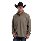 Men's Stetson Honey Comb Knit Quarter Zip Sweatshirt