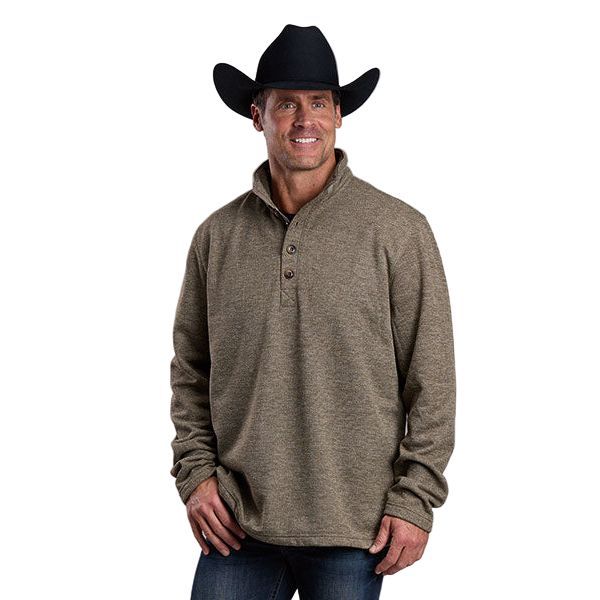 Men's Stetson Honey Comb Knit Quarter Zip Sweatshirt
