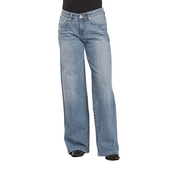 Women's Stetson Mid Rise Wide Leg Light Wash Jeans 11-054-0675-1200