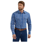 Men's Wrangler® Wrinkle Resist Long Sleeve Shirt - Classic Fit 112355369 - Crazy House Western Wear