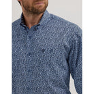 Men's Wrangler® George Strait™ Long Sleeve Button Down Two Pocket Shirt 112356614 - Crazy House Western Wear