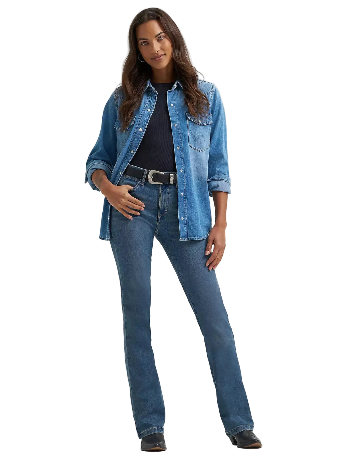Wrangler Women's Ada Bespoke High Rise Bootcut Jeans 112359279