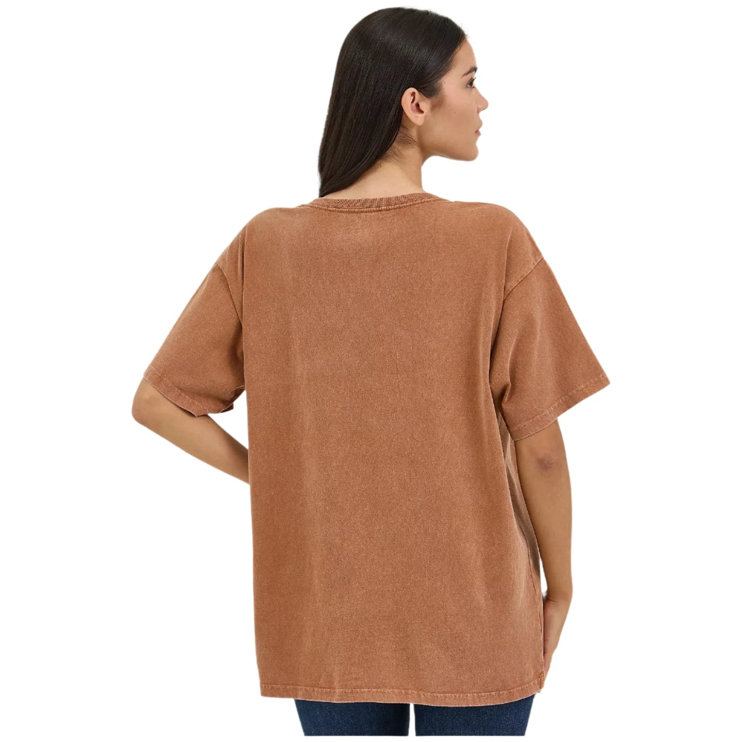 Women's Wrangler Women's Acid Wash Graphic Oversized Tee 112361885 - Crazy House Western Wear