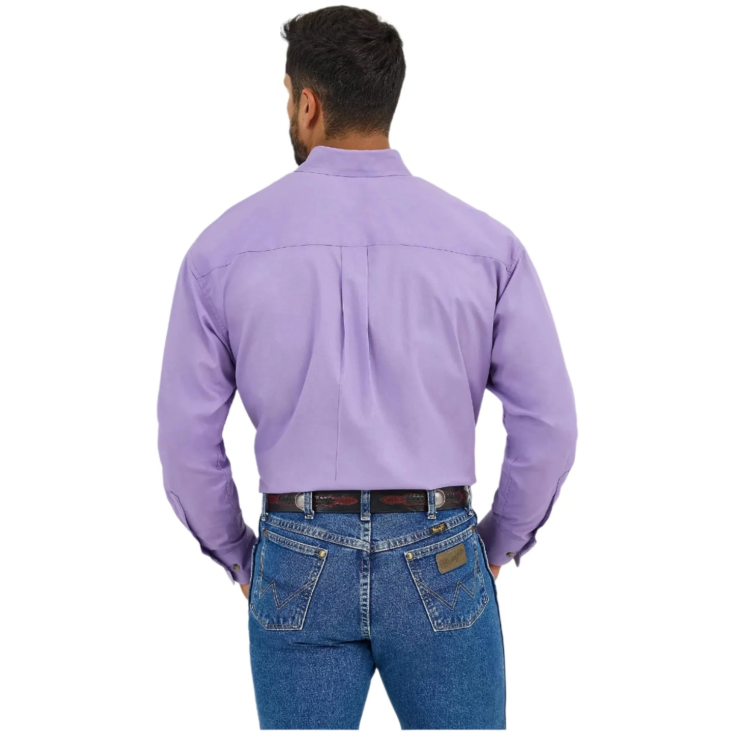 Men's Wrangler George Strait™ Solid One Pocket Button Down Shirt 112365382
