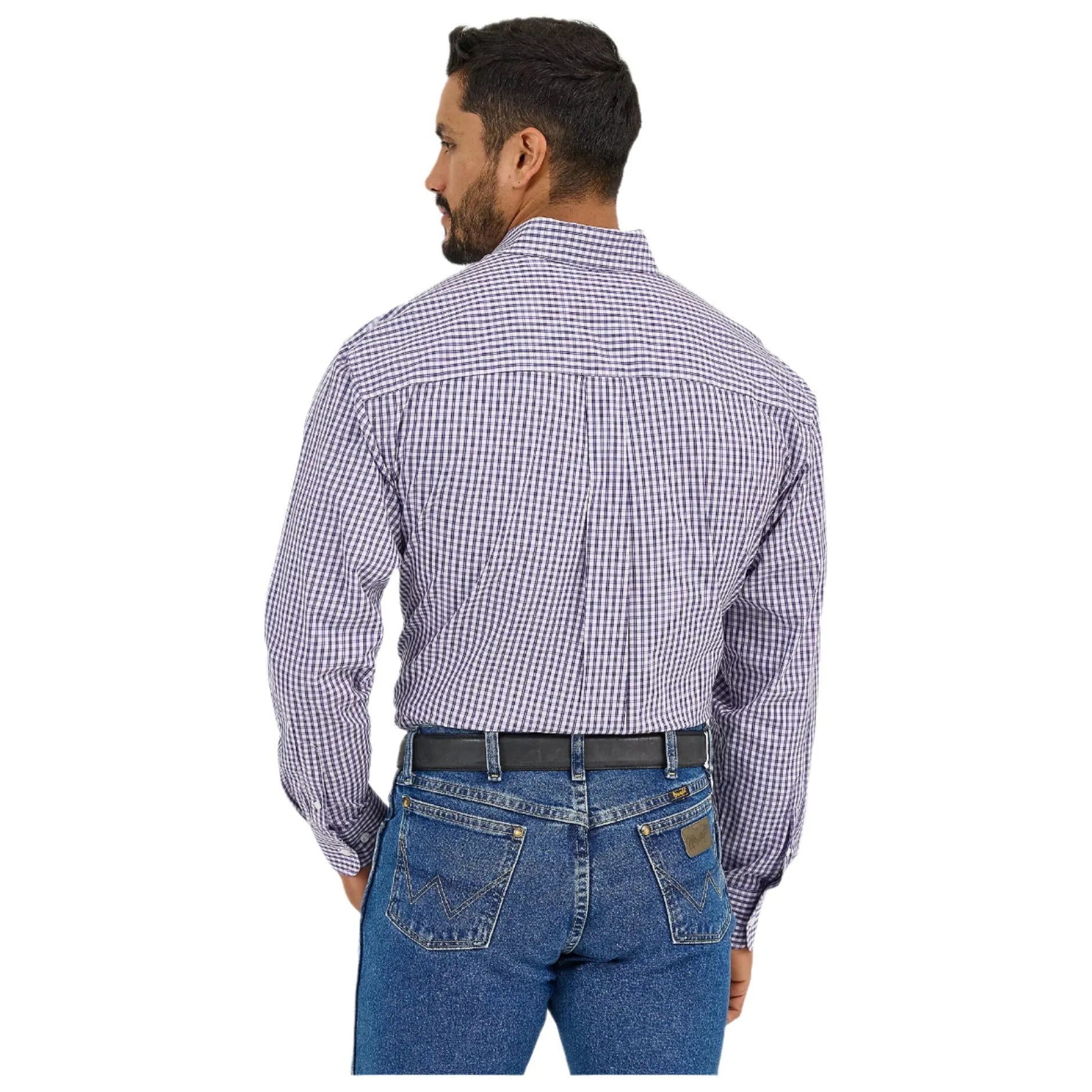 Men's Wrangler George Strait™ Long Sleeve Button Down Two Pocket Shirt 112365405 - Crazy House Western Wear