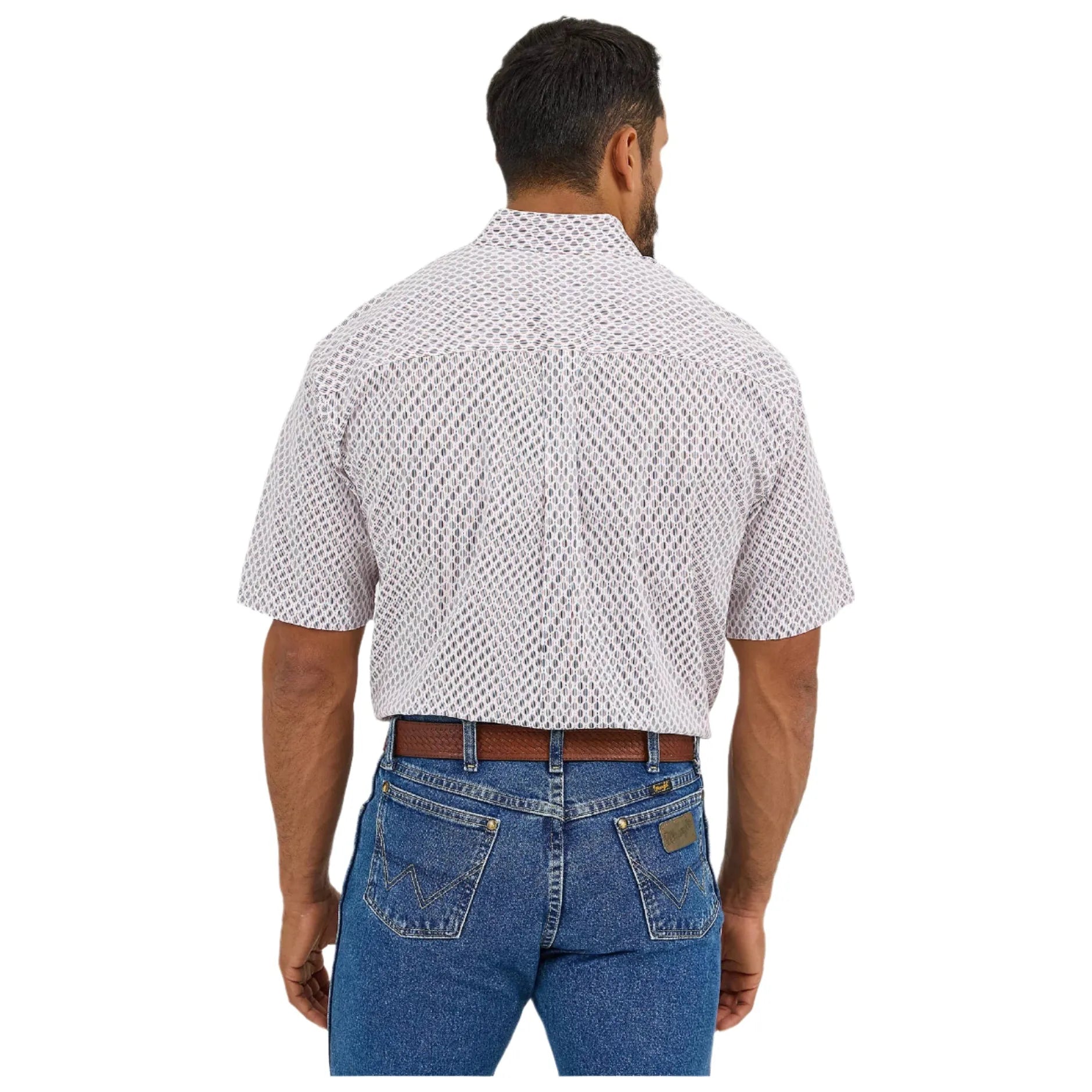 Men's Wrangler George Strait™ Short Sleeve One Pocket Button Down Shirt 112365409 - Crazy House Western Wear