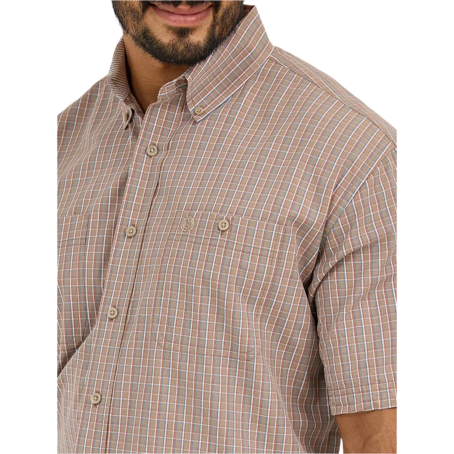 Men's Wrangler George Strait™ Short Sleeve Two Pocket Button Down Shirt 112365413