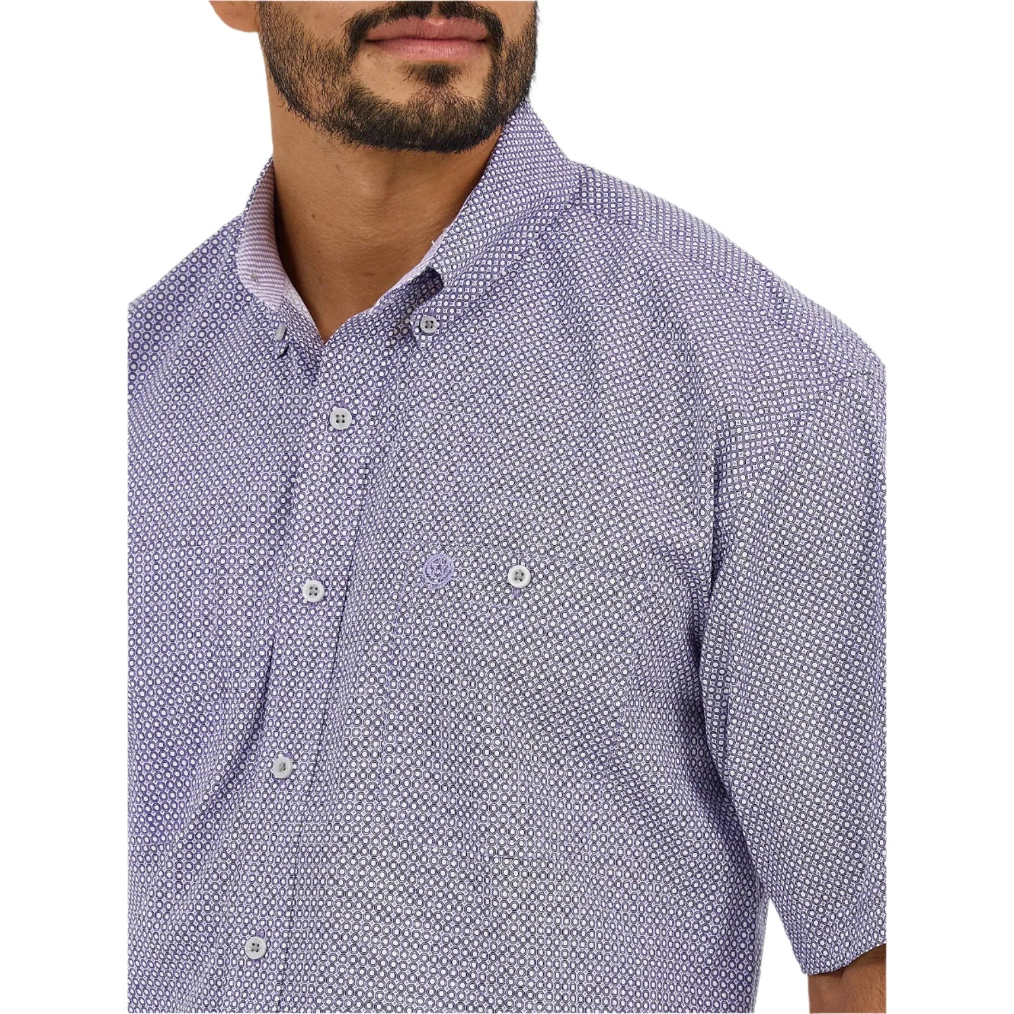 Men's Wrangler George Strait™ Short Sleeve Two Pocket Button Down Shirt 112365415