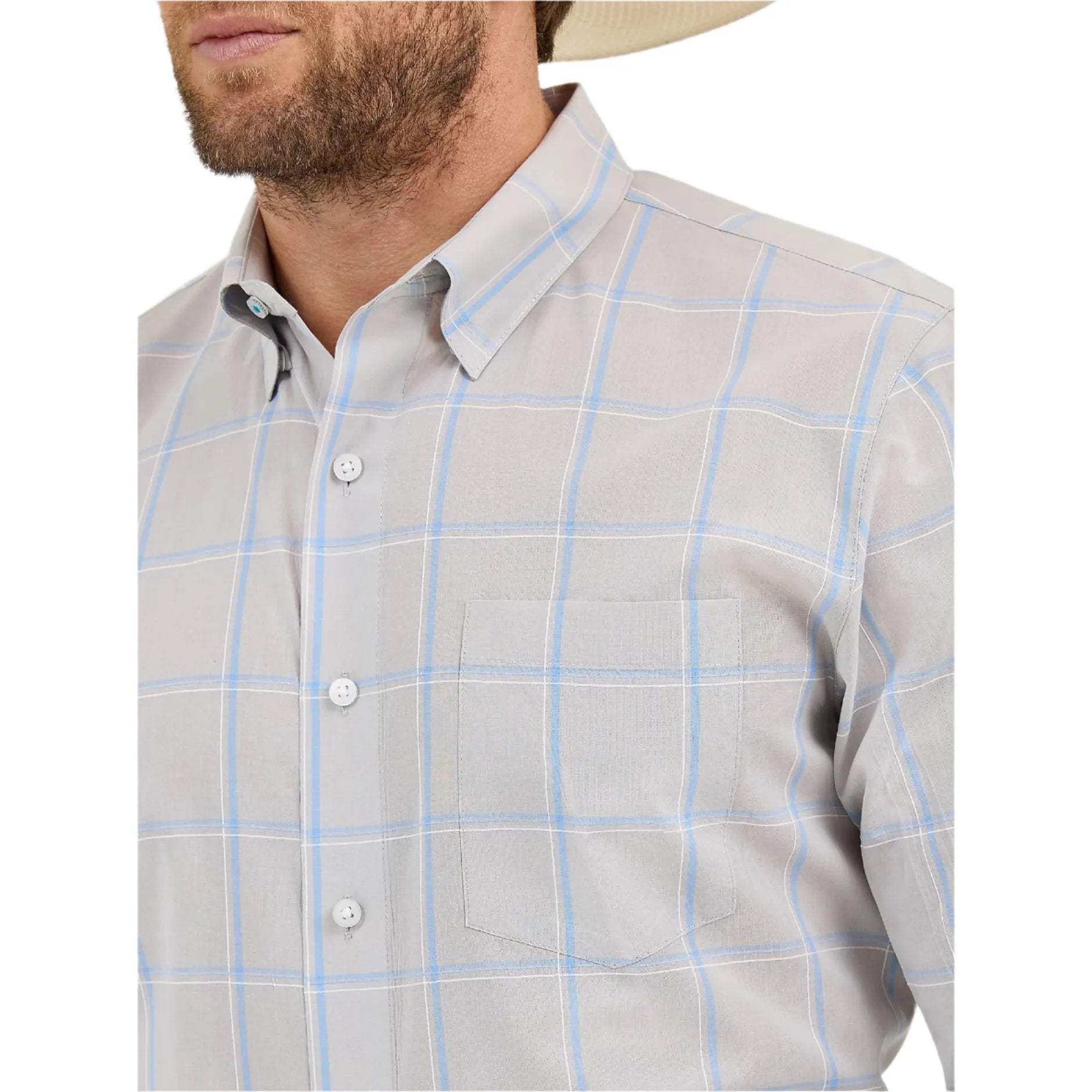 Men's Wrangler Cody Johnson One Pocket Button Down Shirt 112365619 - Crazy House Western Wear