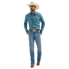 Men's Wrangler Retro Long Sleeve Sawtooth Snap Pocket Western Shirt 112365833 - Crazy House Western Wear