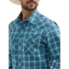 Men's Wrangler Retro Long Sleeve Sawtooth Snap Pocket Western Shirt 112365833 - Crazy House Western Wear