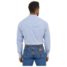 Men's Wrangler Wrinkle Resist Long Sleeve Western Snap Stripe Shirt 112365848 - Crazy House Western Wear