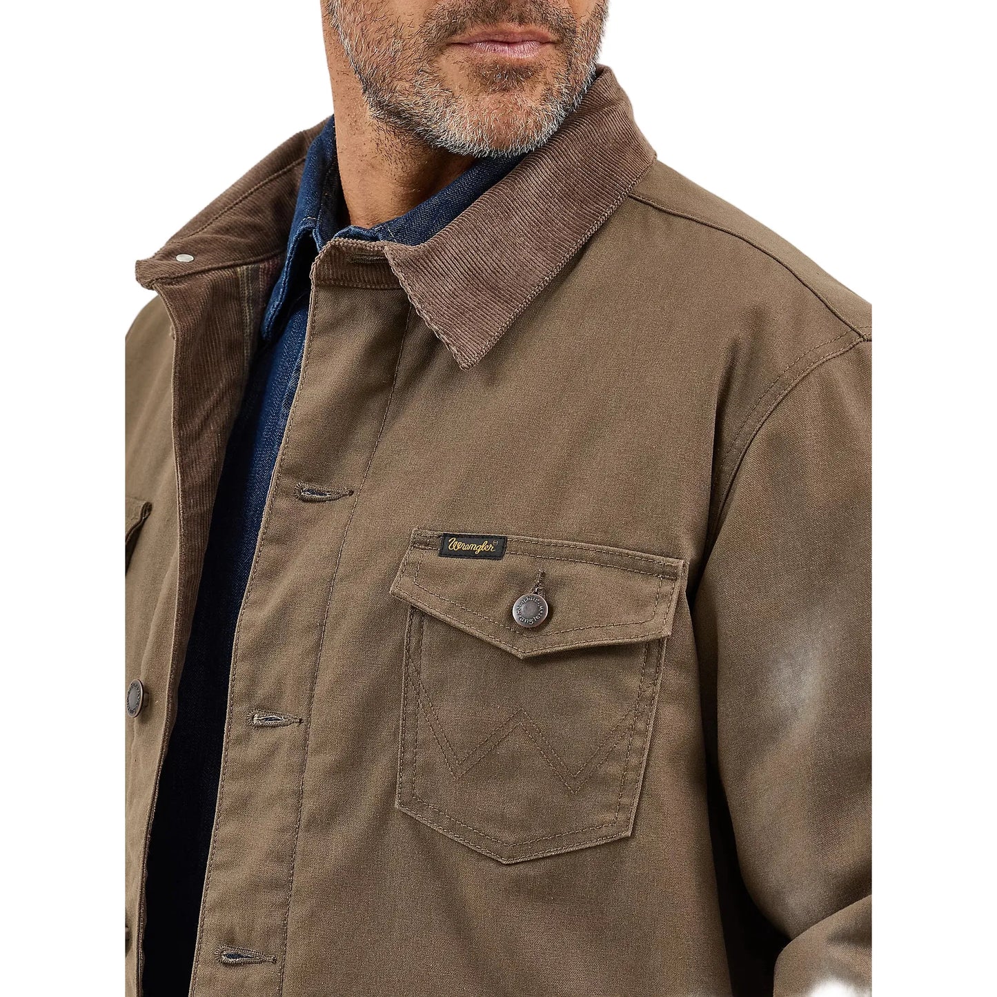Men's Wrangler Western Lined Canvas Barn Coat 112367636