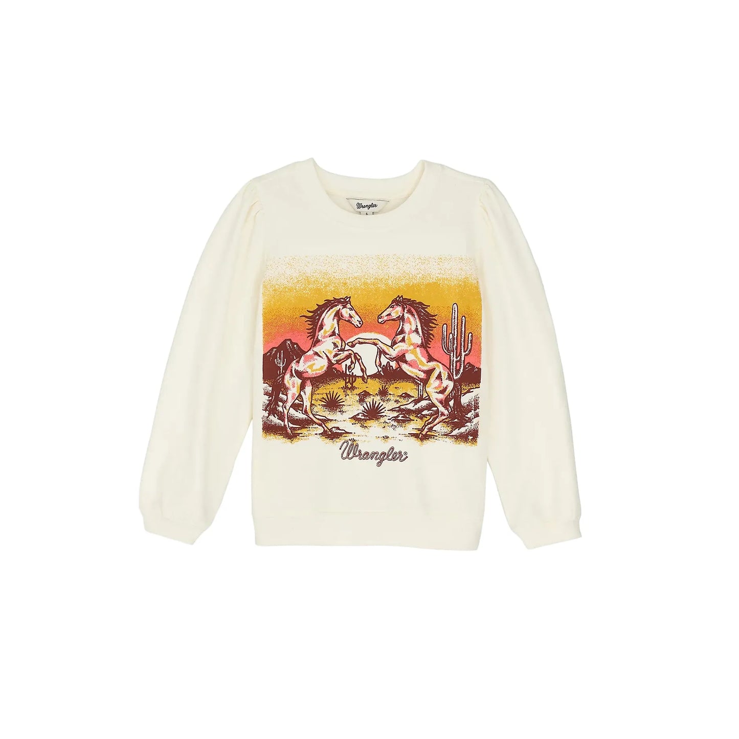 Girl's Wrangler Graphic Puff Sleeve Pullover 112367890
