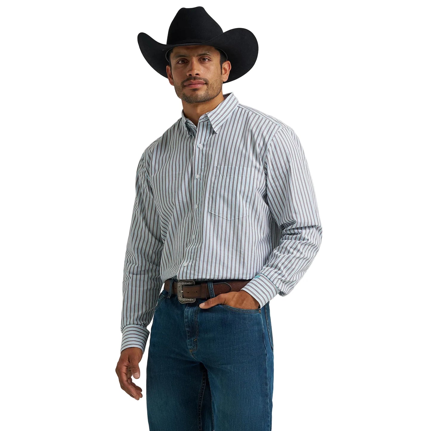Men's Wrangler Cody Johnson One Pocket Button Down Shirt 112368042
