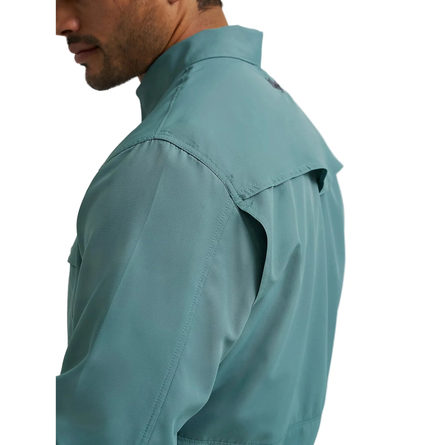 Men's Wrangler Performance Snap Long Sleeve Solid Shirt 112368052