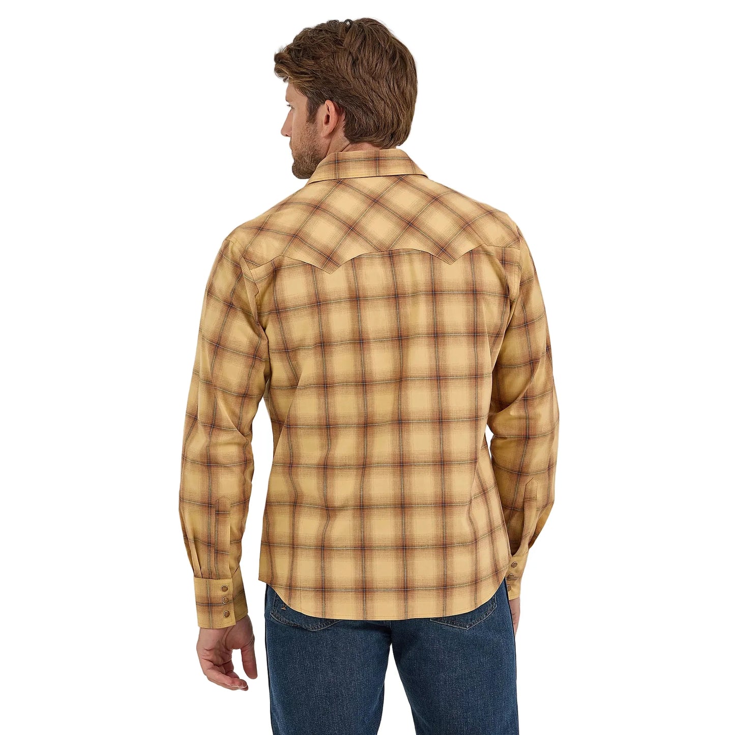 Men's Wrangler Retro Long Sleeve Sawtooth Snap Pocket Western Shirt 112368074
