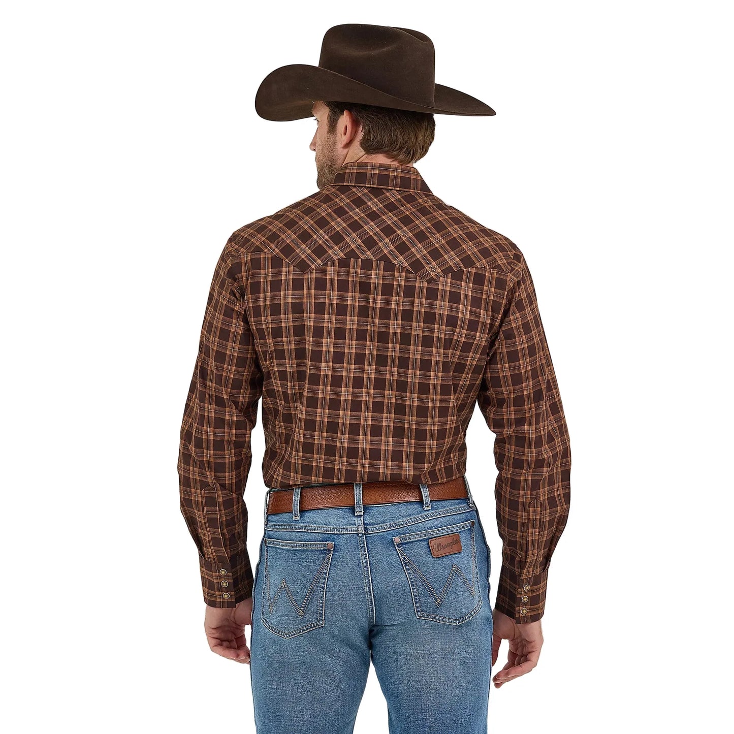 Men's Wrangler Retro Long Sleeve Sawtooth Snap Pocket Western Shirt 112368075