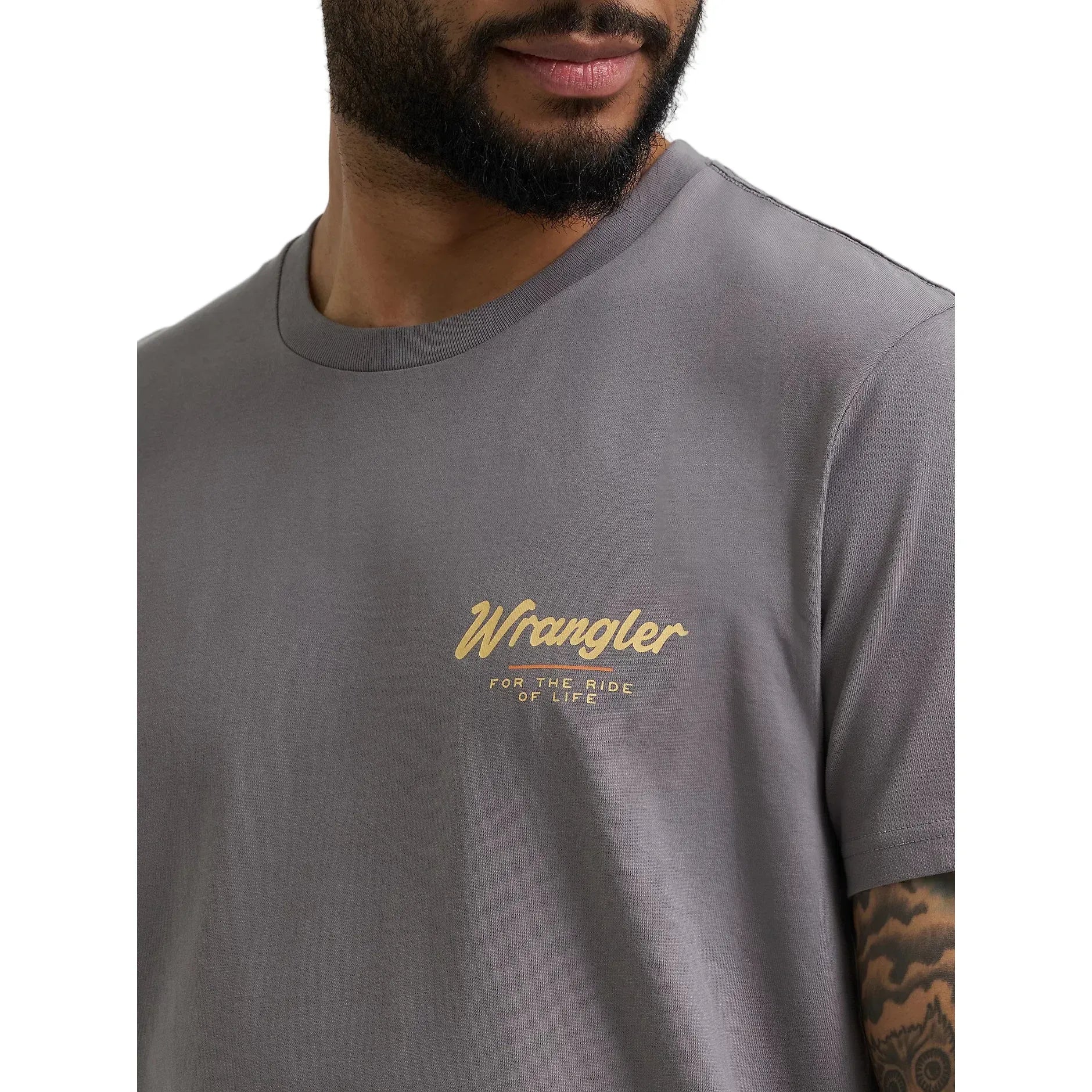 Men's Wrangler Bucking Cowboy Back Graphic T-Shirt