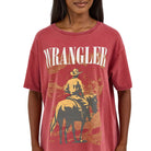 Women's Wrangler Acid Wash Graphic Oversized Tee