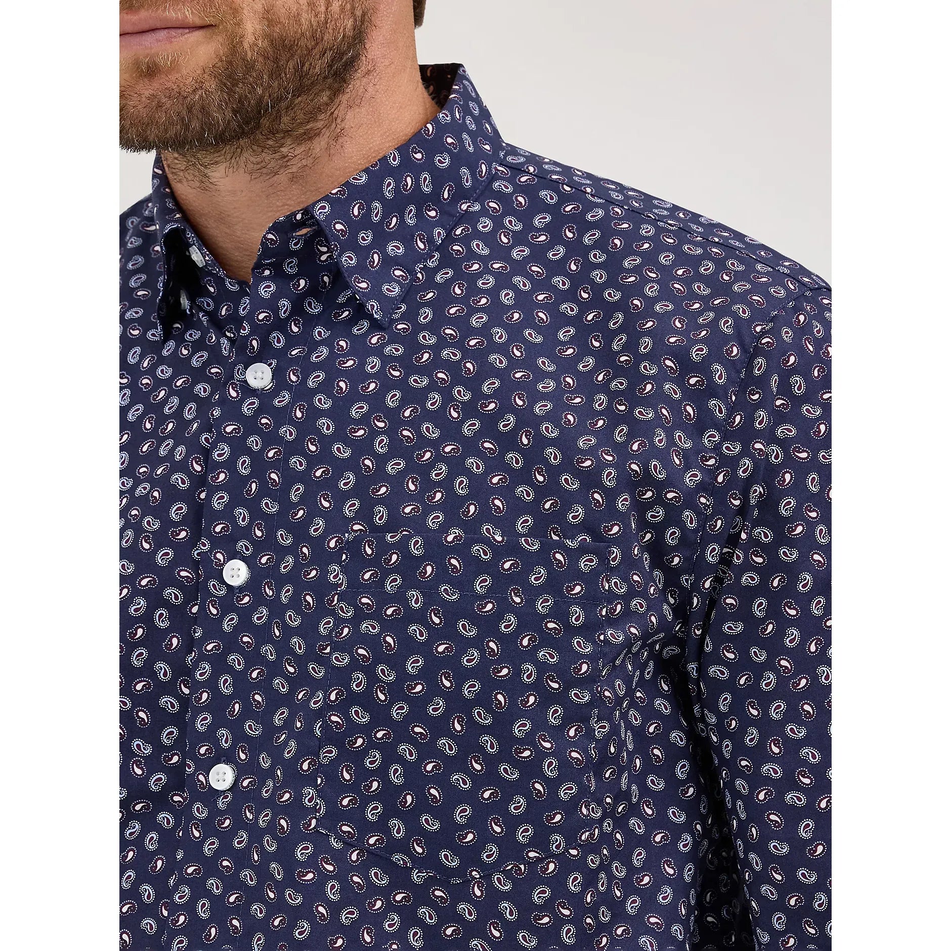 Men's Wrangler Cody Johnson One Pocket Button Down Shirt