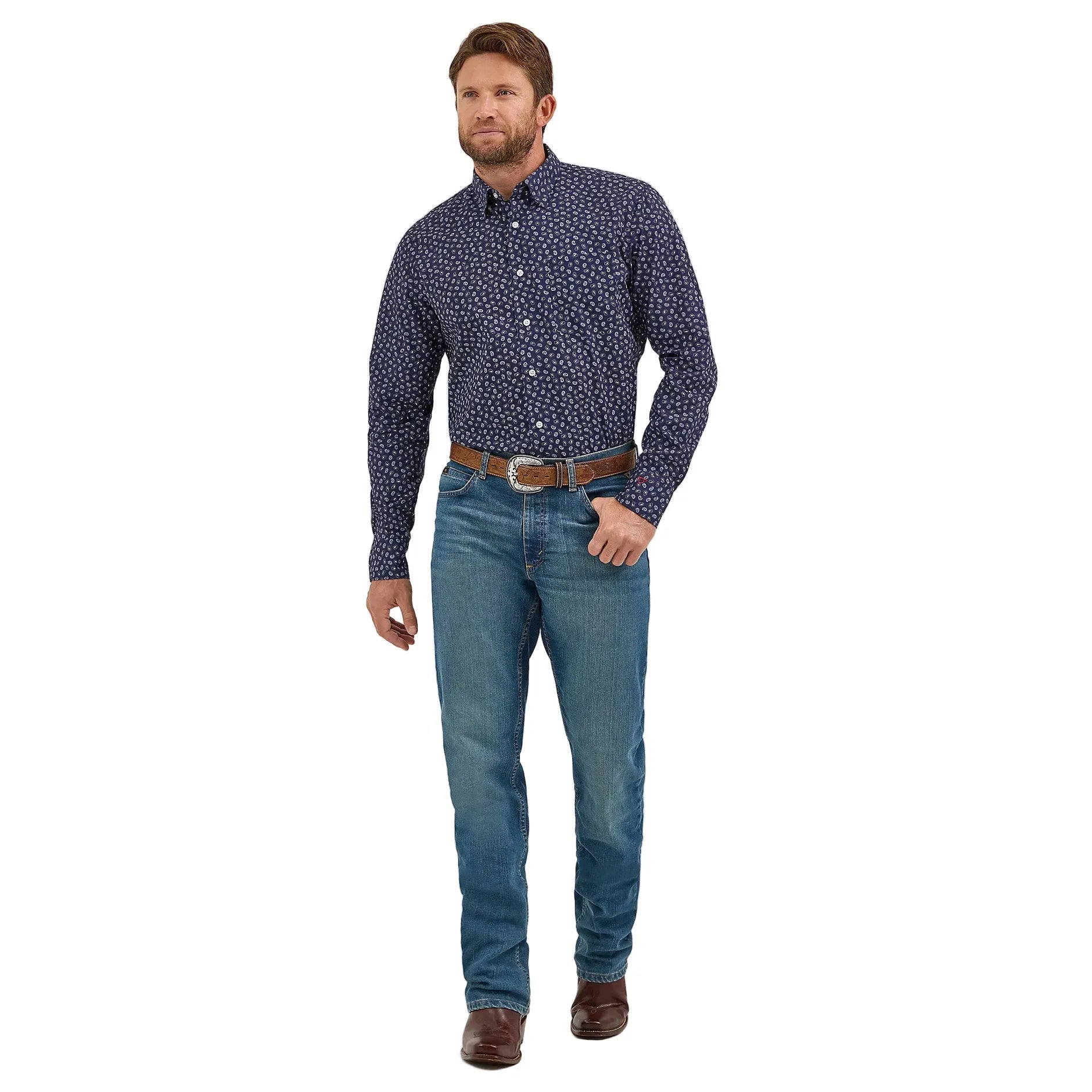 Men's Wrangler Cody Johnson One Pocket Button Down Shirt