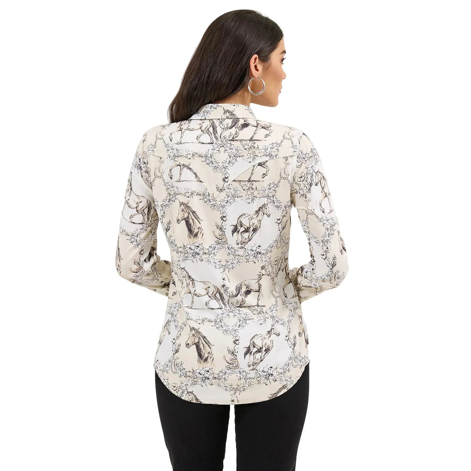 Women's Wrangler Saddle Up Slim Western Snap Shirt
